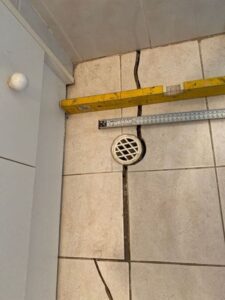 cracked tiles leaking water
